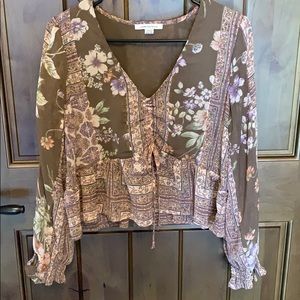 American Eagle hippie crop top